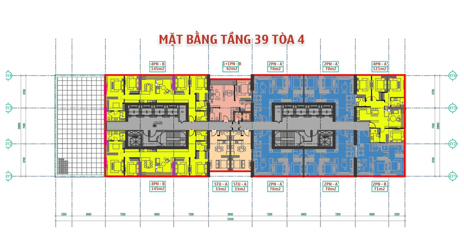 Mặt bằng Tòa 4 Sun Grand City Cầu Giấy