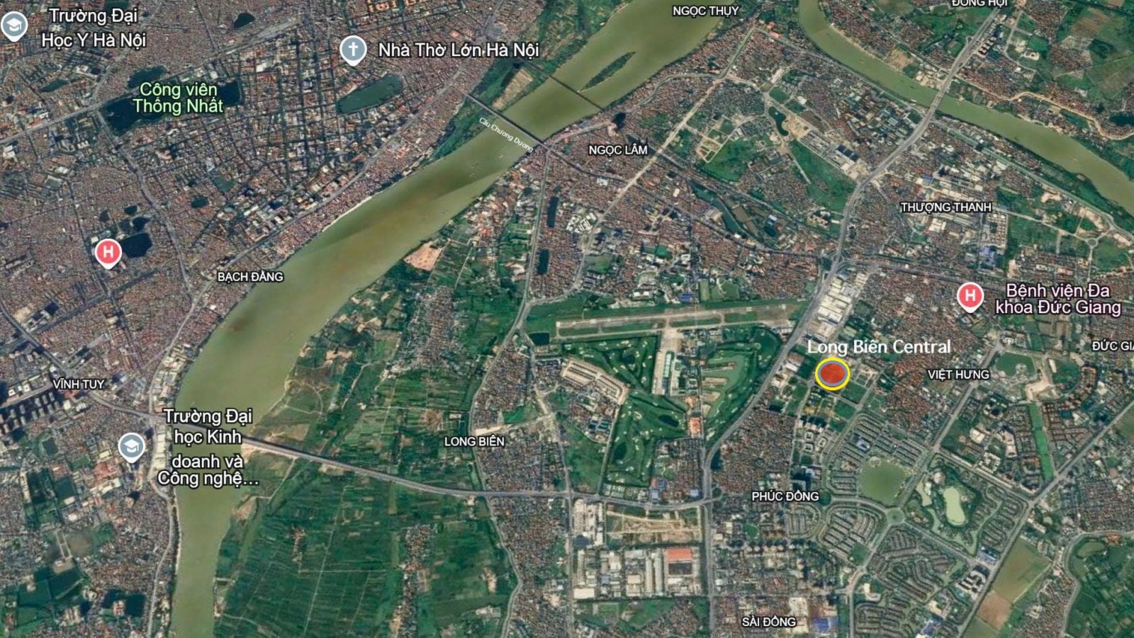 vị trí Taseco Long Biên