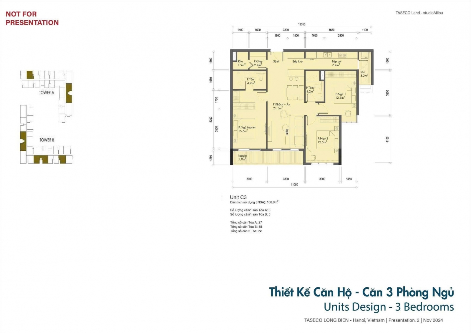Mặt Bằng Taseco Long Biên - Long Biên Central