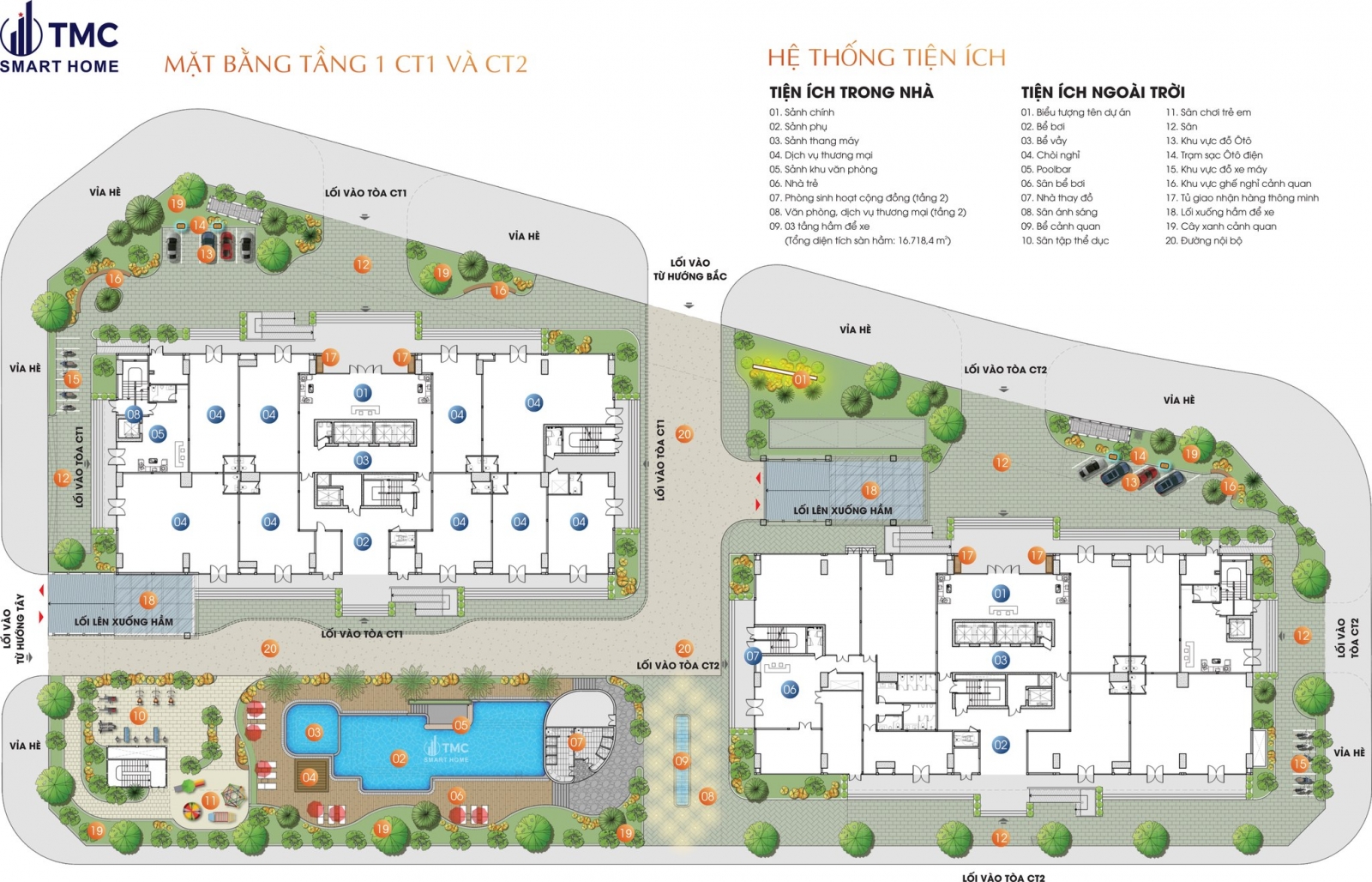   Mặt bằng Chung cư TMC Smart Home
