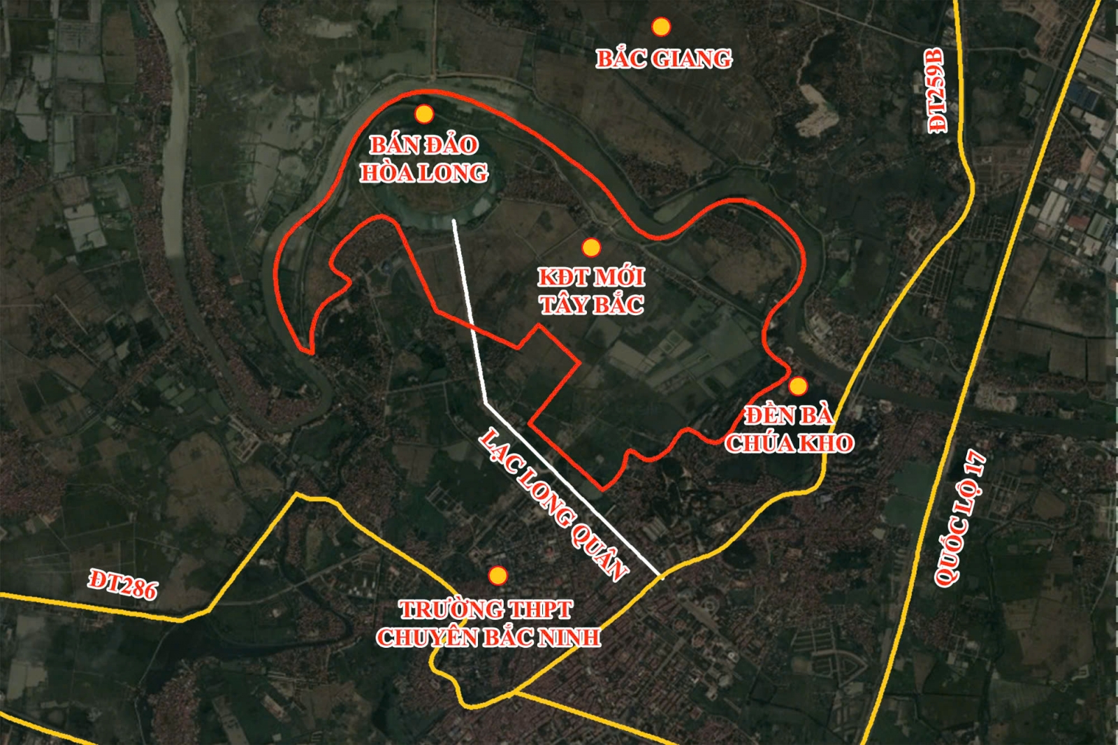 Vị trí Dự án Vinhomes Bắc Ninh